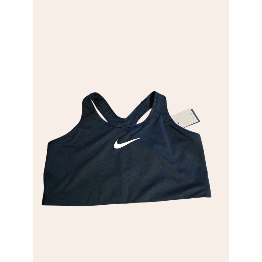 Nike Dri-FIT Sports Bra Racerback Black Women's Activewear Workout Top Size 3X